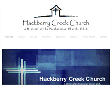 Tablet Screenshot of hackberrycreekchurch.com